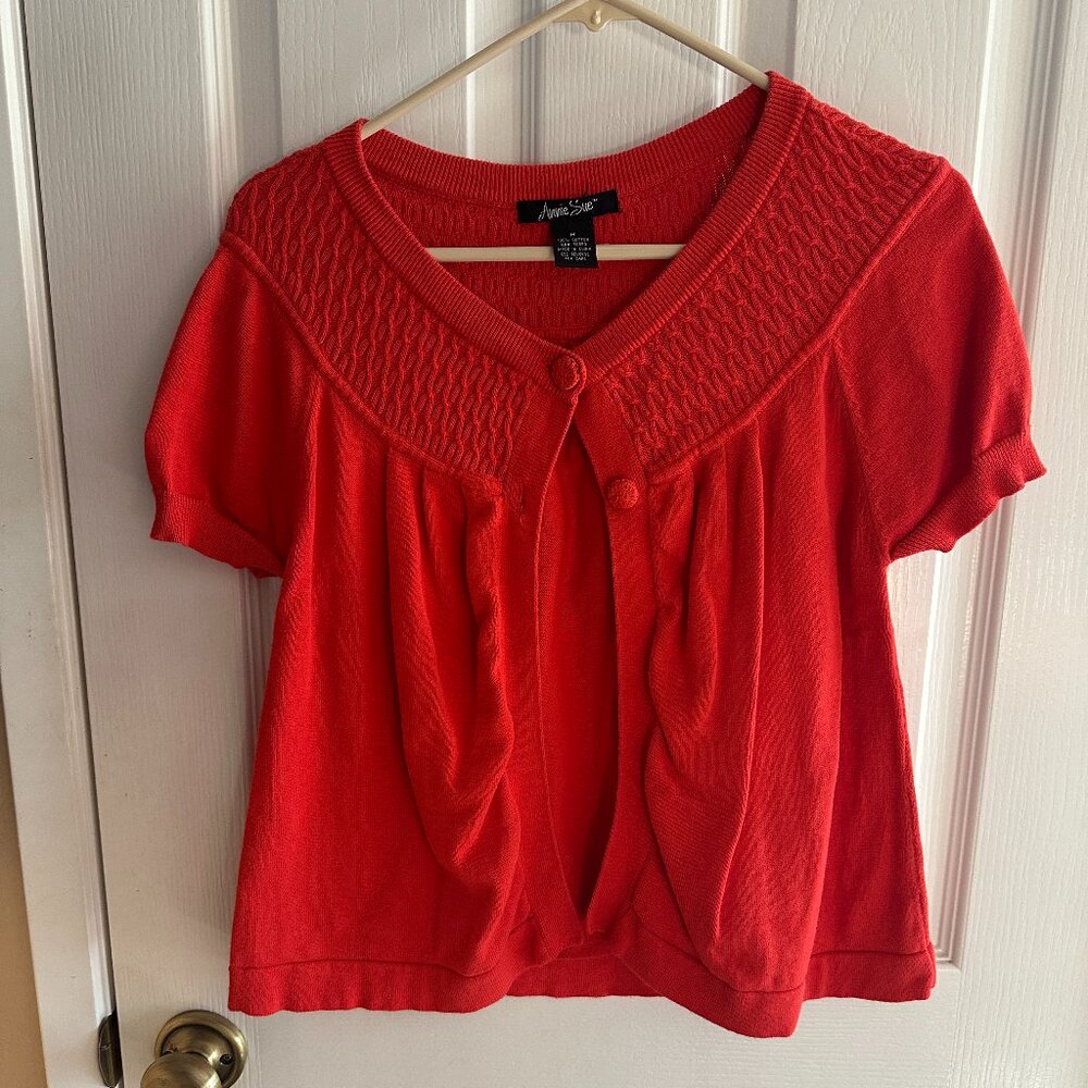 Annie Sue 2-Button Sweater - Size Medium
